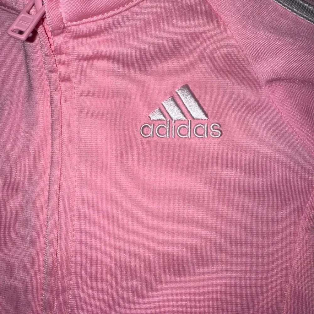 Adidas Baby Girls Pink 3-Stripe Tracksuit Set Jacket and Pants 9M AC6109N